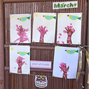 ステップアップクラスの生徒の作品「桜」