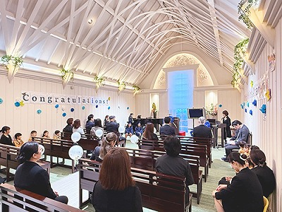 インターナショナルキンダースクール卒業証書授与式会場