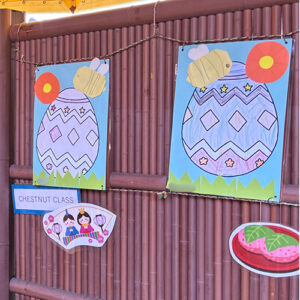 年中クラスの生徒の作品 イースターエッグ