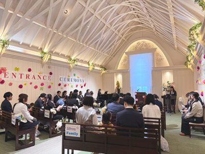 キンダースクール入学式会場の様子