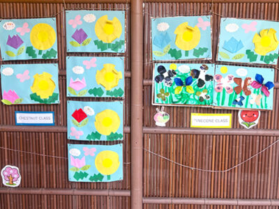 年中年長クラスの生徒の作品