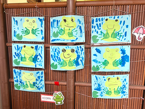 年少クラスの生徒の6月の制作物